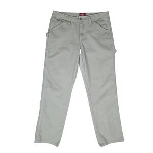 Dickies‎ Carpenter Jeans 9 Gray Gorpcore Utility Workwear Straight Leg Cotton
